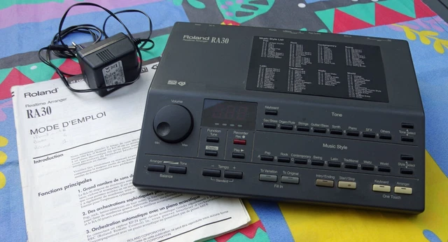 Arranger Roland Ra30 - Arrangeur En Temps Reel + Manuel Et Alim. Tbe