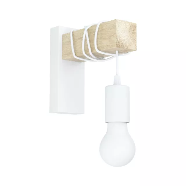 Applique Moderne Bois Blanc À 1 Lumière GL0183 pour Couloir Pièce