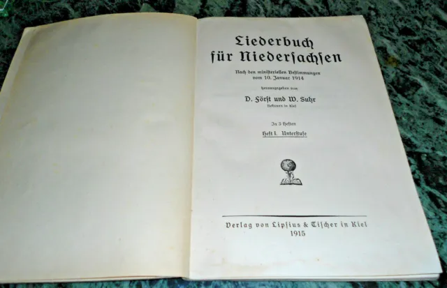 Liederbuch für Niedersachsen 1915, Kinderlieder, Singen 3
