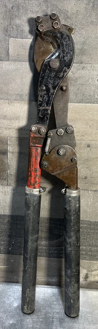 HK Porter 8690FH Ratchet Type Hard Cable Cutter. Item ID #1A