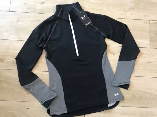 NEW Ladies UNDER ARMOUR COLDGEAR 1/2 ZIP TOP (S)