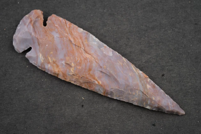 4.6" Flint Spearhead Ohio Collection Spear Point Knife Blade Arrowhead 443