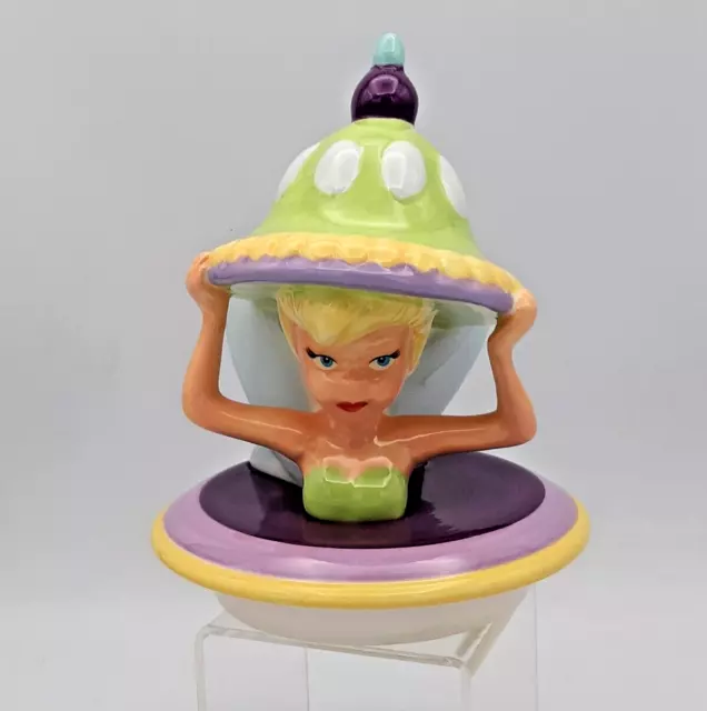 Westland For Disney Tinkerbell Ceramic Cookie Jar Lid Only Westland For Disney Tinkerbell Ceramic Cookie Jar Lid Only