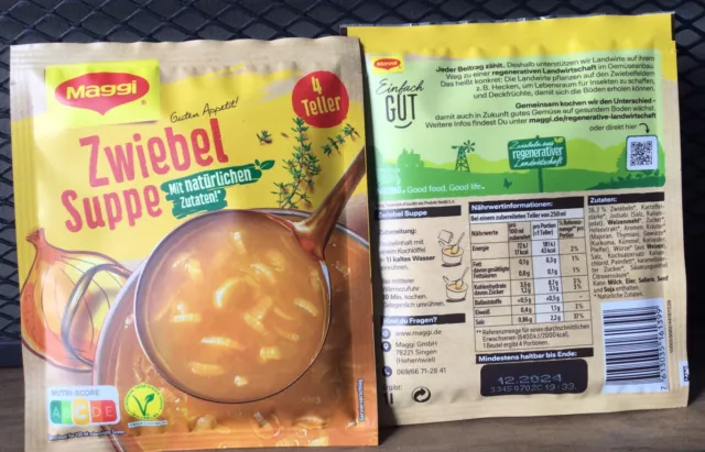 2X Knorr Cebolla Sopa Mezcla Con Asado Cebolla Piezas - 2 X 1 Litro 4 Porciones 2