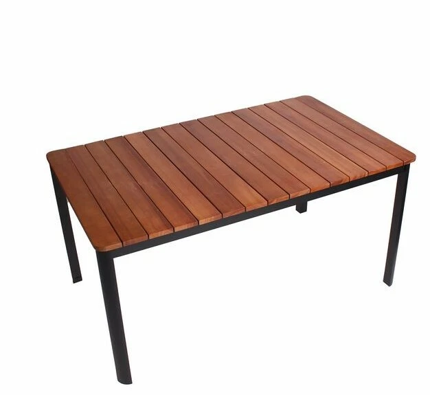 ALU GARTENTISCH HOLZTISCH 150x90x74 cm Gartenmöbel Esstisch Nr. 87