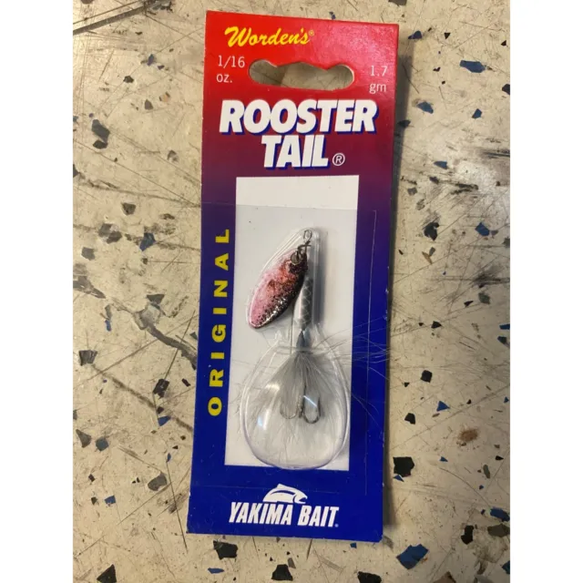 Yakima 212 Red 1/4 Oz Original Rooster Tail Fishing Spinnerbait Freshwater  Lure