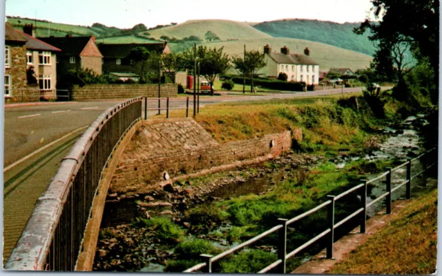 Postcard Llanrhystyd Ceredigion Wales posted 1984