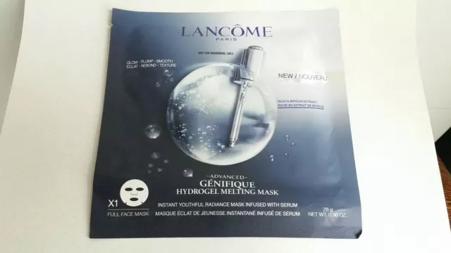 Lancome ADVANCED GÉNIFIQUE Hydrogel Melting Mask INFUSED with Serum New Sealed