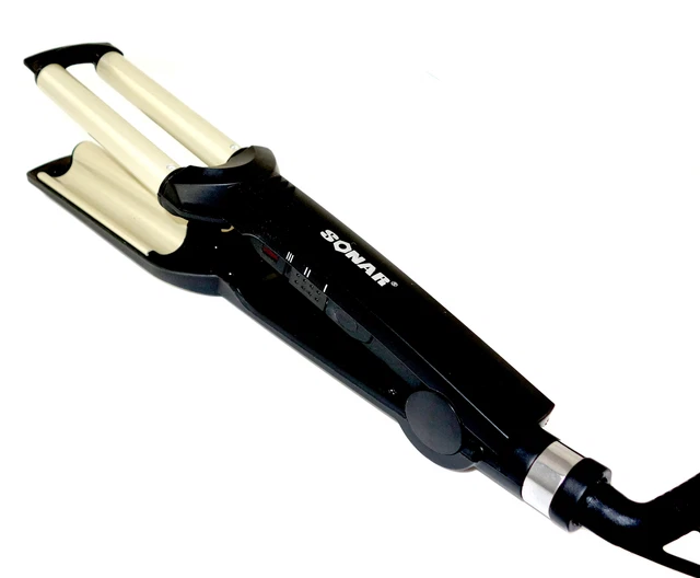 Sonar SN-2021 Professionale Piastra Stiracapelli Con Due IN Ceramica Locken-Effe