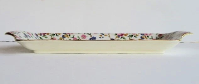 Royal Winton Grimwades Old Cottage Chintz (Pre 1960, Cream) Sandwich Tray 2