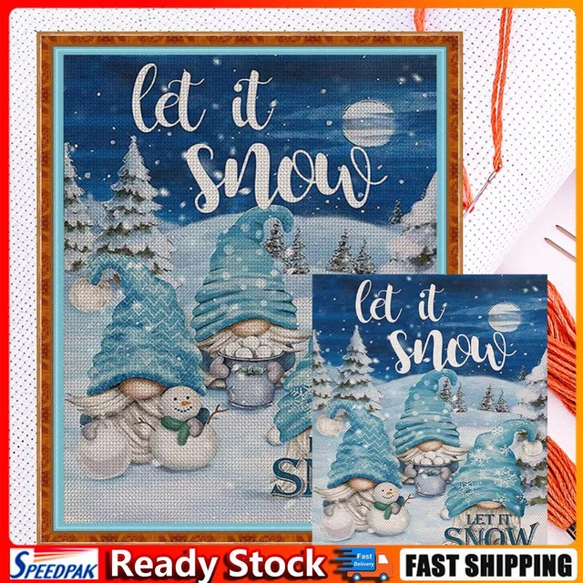 Christmas Goblin Full Cross Stitch 11CT Cotton Thread DIY Counted Embroidery Kit