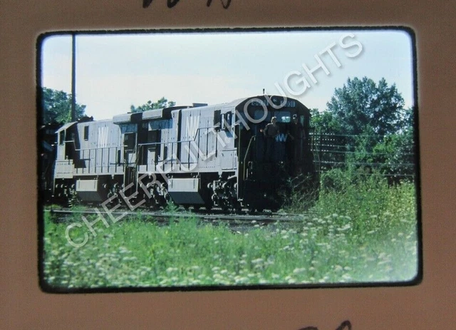 Original '79 Ektachrome Slide NW Norfolk Western 8031 C30-7 Riding Front   36D40