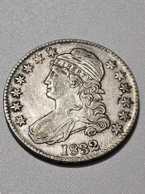 1832-P Philadelphia Capped Bust Silver Half Dollar 50C