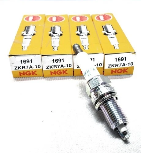 Candele Fiat Panda 500 1.2 Grande Punto Evo 1.4 Alfa Mito NGK 1691 ZKR7A-10 4 pz
