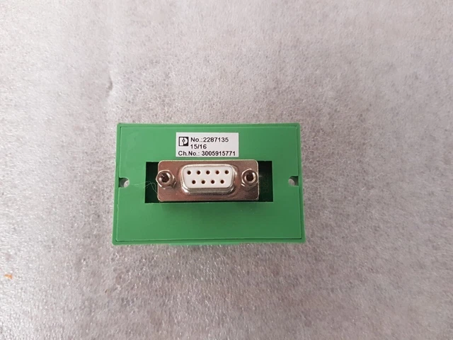 D-Sub DB9 unions Phoenix Contact 2287135 /#8 K0ER 3879
