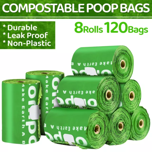 Dog Poo Bags Extra Thick 100% Compostable Pets Poop Rolls Unscented Waste bag