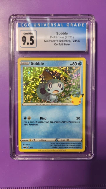 2021 Pokemon McDonald's Collection #24 Sobble - Holo CGC 9.5 GEM MINT