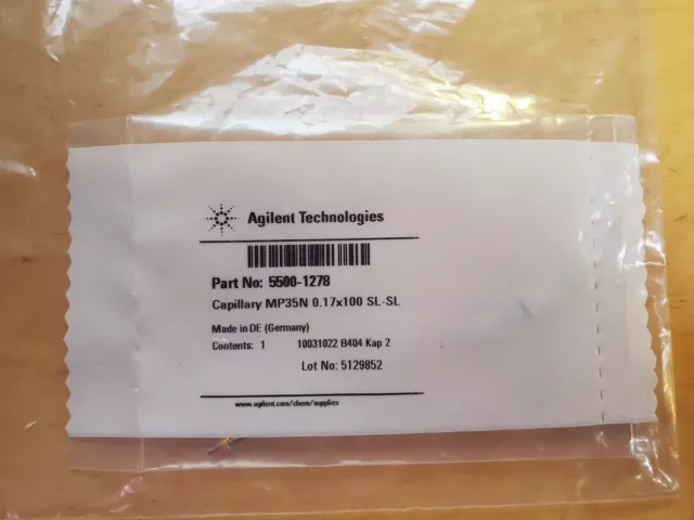 Agilent HPLC Capillary MP35N 0.17 x 100 mm SL/SL ps/ps Part # 5500-1278