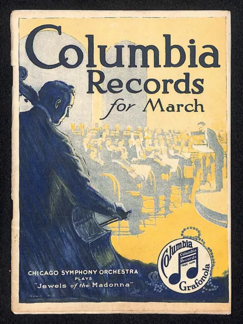 Columbia Records 1918 March New Releases w/ Prices 24pp Scarce