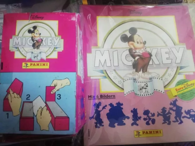 Mickey panini sticker Box contains100 packs  with album