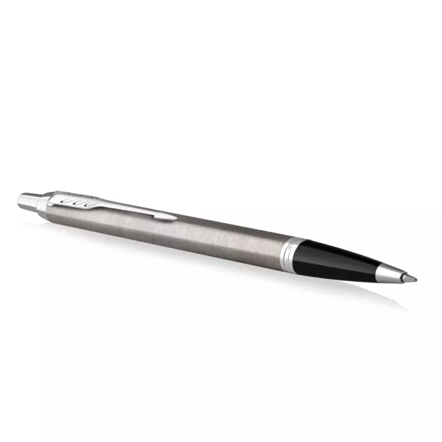 PARKER IM Ballpoint Pen   Stainless Steel with Chrome Trim   Medium Point with B