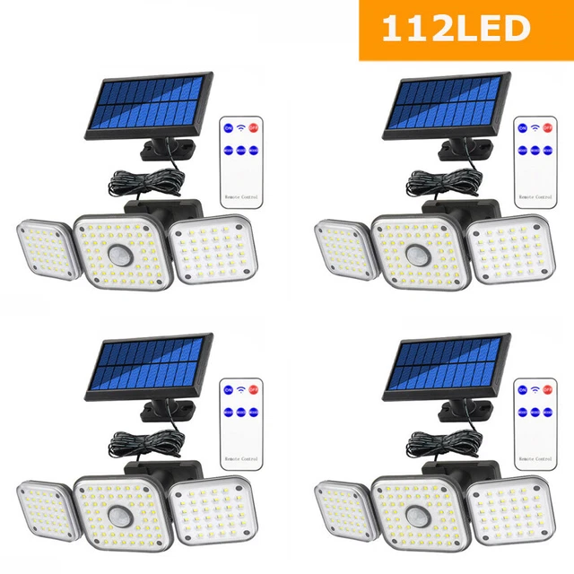4PK Solar Street Light Outdoor Commercial 280000lm Ip65 Waterproof Garden Fence