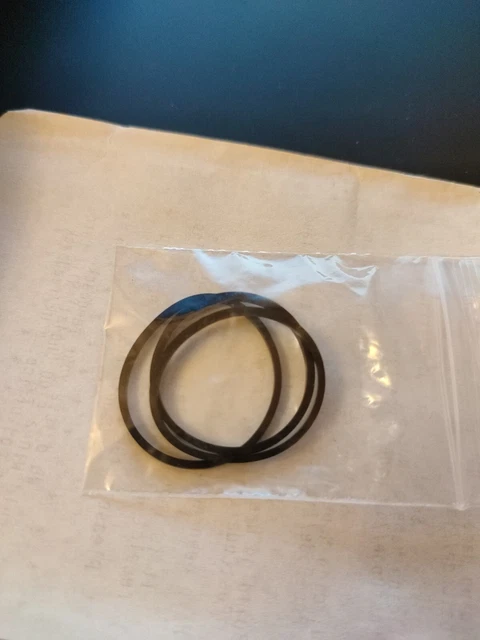 Pack Of 3 1.2mm Square Rubber Drive Belts For Cassette, CD, DVD