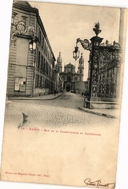 CPA Nancy-Rue de la Constitution et Cathédrale (187249)