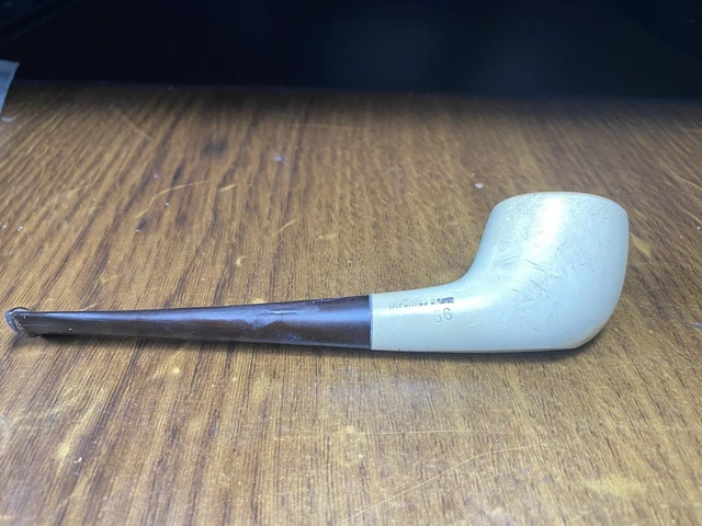 Pipe Toacciana "KAYWOODIE" {WHITE BRIAR}  OBLONG SHSPED BOWL