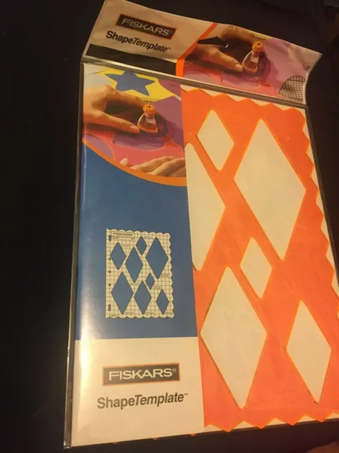 Fiskars Diamond Shape Template Stencil Scrapbook Paper Craft*FREE SHIPPING