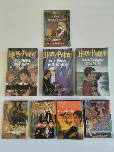 Lot Intégrale Harry Potter J.K.Rowling - Tome 1 à 7  + contes de Beedle le Barde