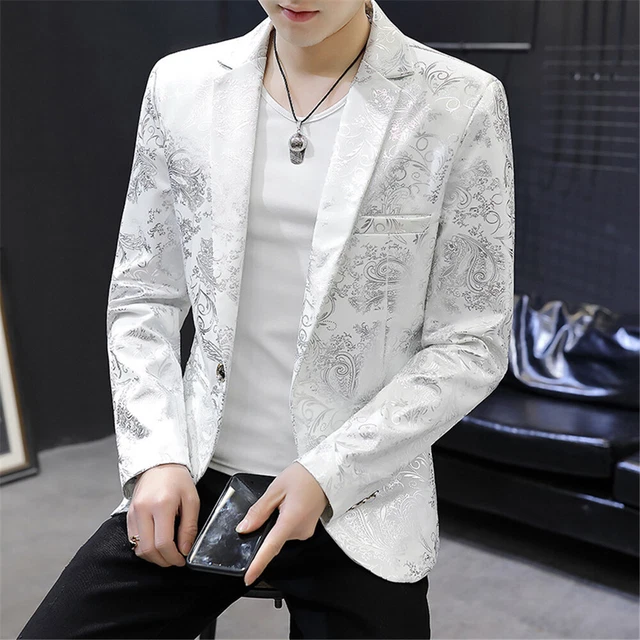 Men Formal Work Blazer Jacket Business Casual Button Slim Fit Suit Coat Tops