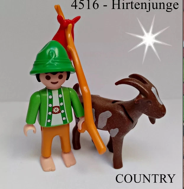 Figurines Playmobil Berger, Chèvre, Moutons - Réf. 5719, 4884, 3996 - Occasion