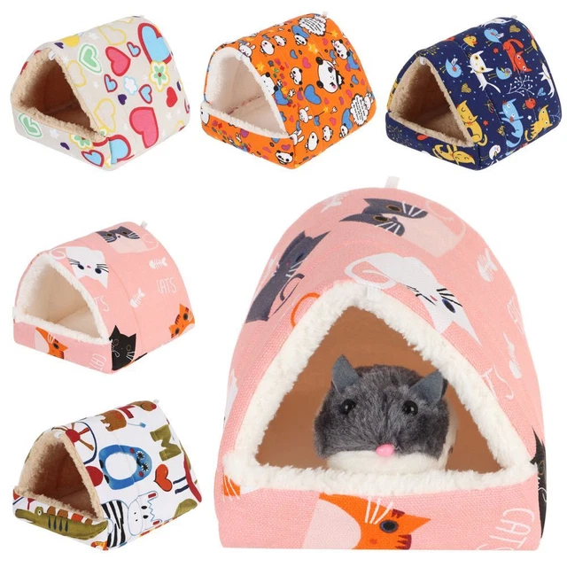 Mini Cage Small Animal Sleeping Bed Warm Mat Guinea Pig Nest Hamster House