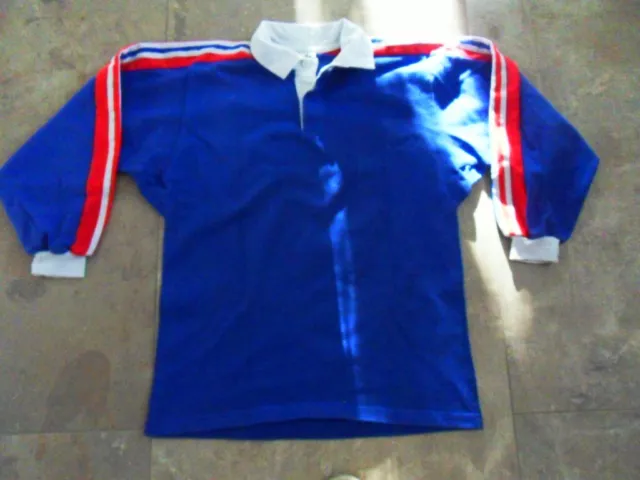 Maillot Adidas De L'equipe De France De Rugby Ventex Fin Des Annees 80