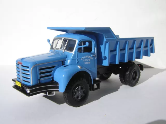 Berliet Glm  benne bleu , Hachette 1/43