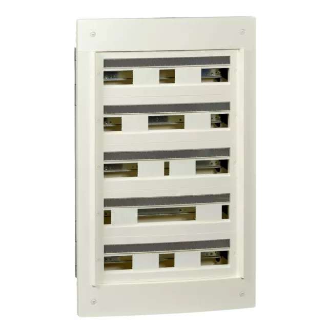 Pragma - coffret encastré 5 rangées 24 modules - 160A - sans porte - blanc