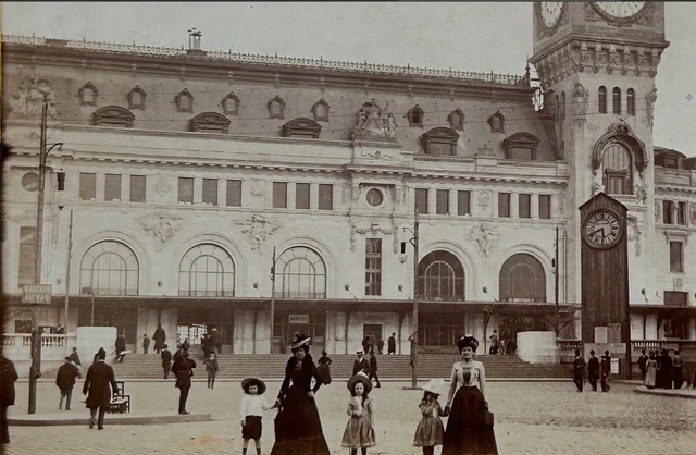 Frankreich Paris Schnappschuss Bahnhof Lyon 1901 Foto Stereo Citrat Vintage