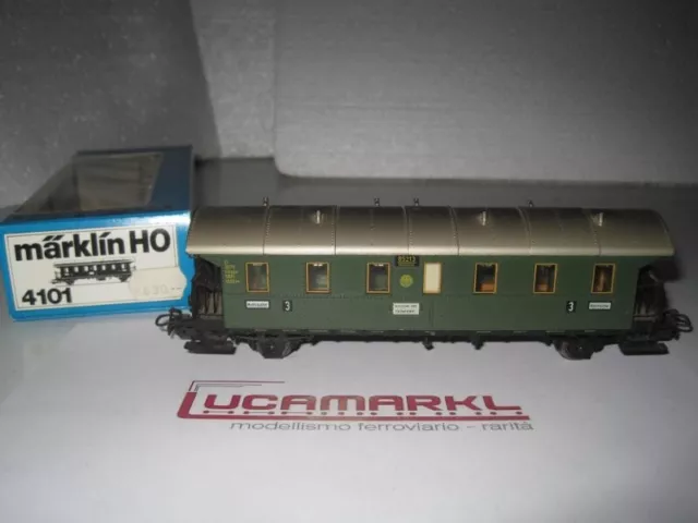 Märklin HO 4101 .1 DR (85 213) 3.Klasse Personenwagen mit Plattformen Marklin