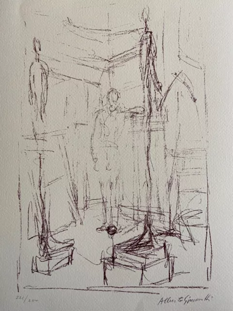 Alberto Giacometti Lithographie 1961 250ex  ( Henry Moore Marcel Duchamp Man Ray