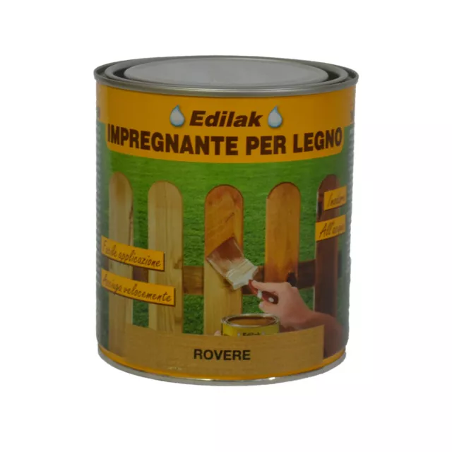 Impregnante all'acqua Edilak rovere 750ml per legno esposto ad agenti atmosferic