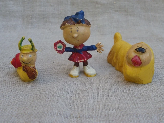Figurines Vintage JIM : Margot, Coralie (ORTF, Le Manège Enchanté) - Années 60 - Occasion