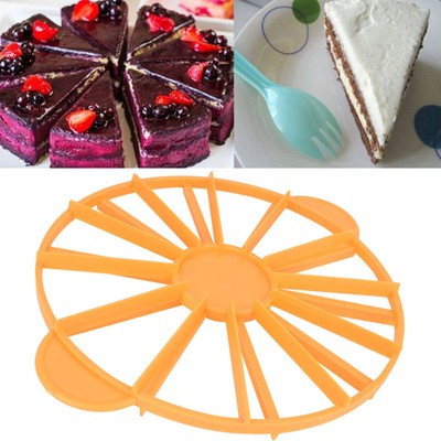Queta una Coppia DIY Torta affettatrice Pane Torta Split Toast Slice Layered ausiliario divisore 
