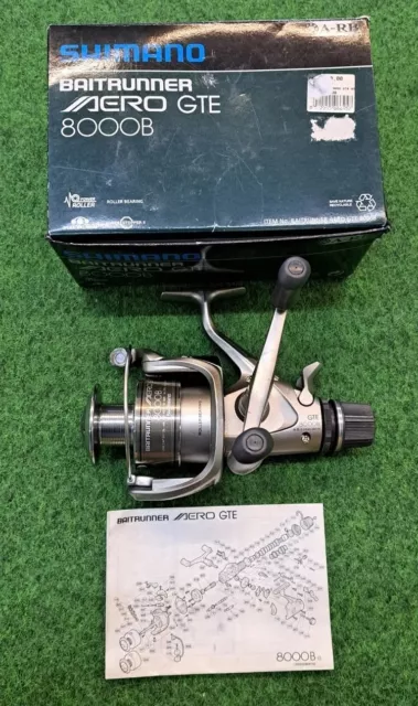 Shimano Baitrunner Aero GTE 8000B Freilaufrolle + OVP Carp (2/2) Karpfen Fischen