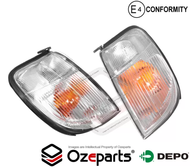 Pair LH+RH Corner Light Indicator Parker Lamp For Nissan Navara D22 1999~2001