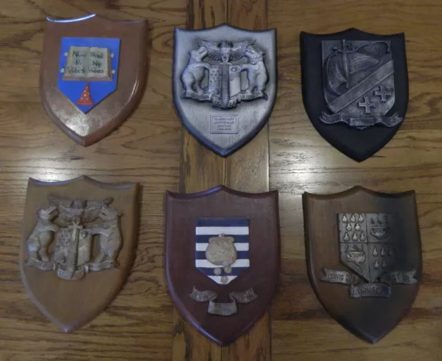 Complete Set Of Clarecraft Discworld Collectors Guild Shields Coat Of Arms