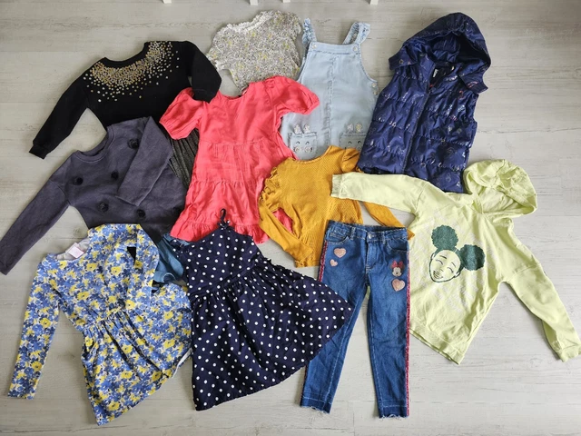 Pacchetto Vestiti Bambina  4-5 Anni / Gilet / Abiti / Jeans / Abiti Estivi