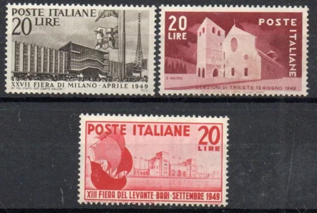 1949 Italia Repubblica Lotto Valori Nuovo Mnh**