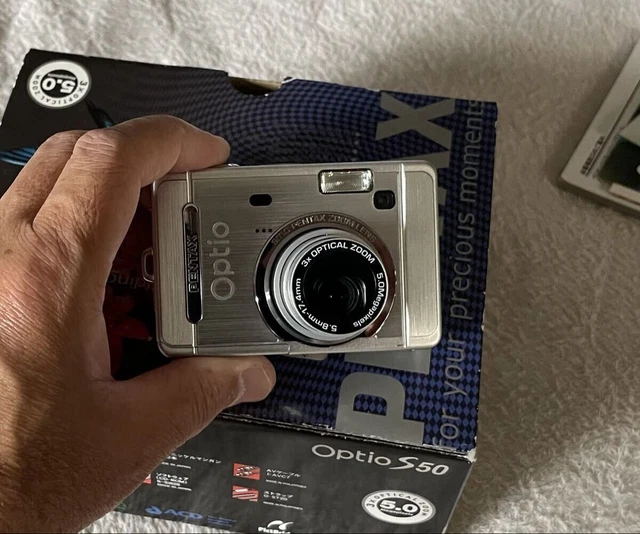 PENTAX OPTIO S50 シルバー　付属品多数 OPERATION CONFIRMED PENTAX Optio S50 Complete With