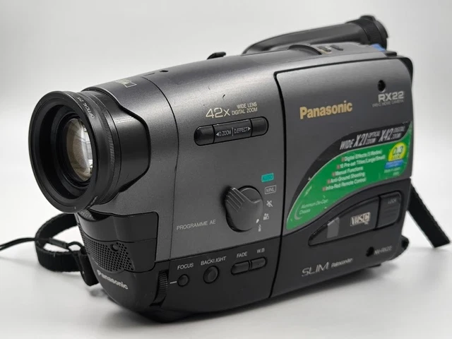 Caméra Panasonic NV-VX27 VHS-C – Testée, Fonctionnelle, Vintage Argentée